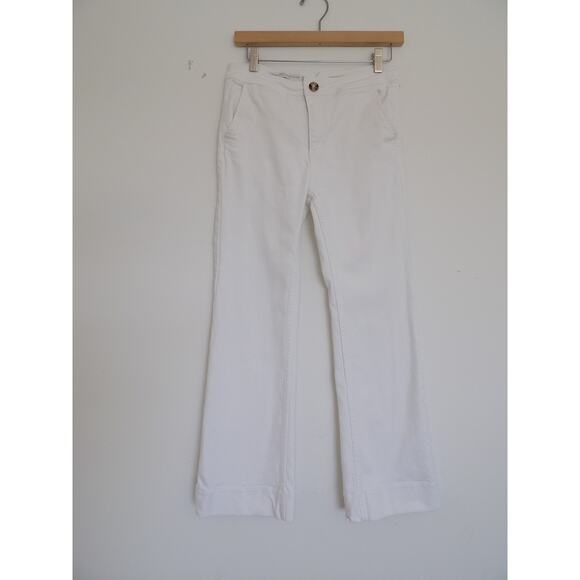 Anthropologie Pilcro and the Letterpress white high rise bootcut jeans size 27 - Picture 8 of 8